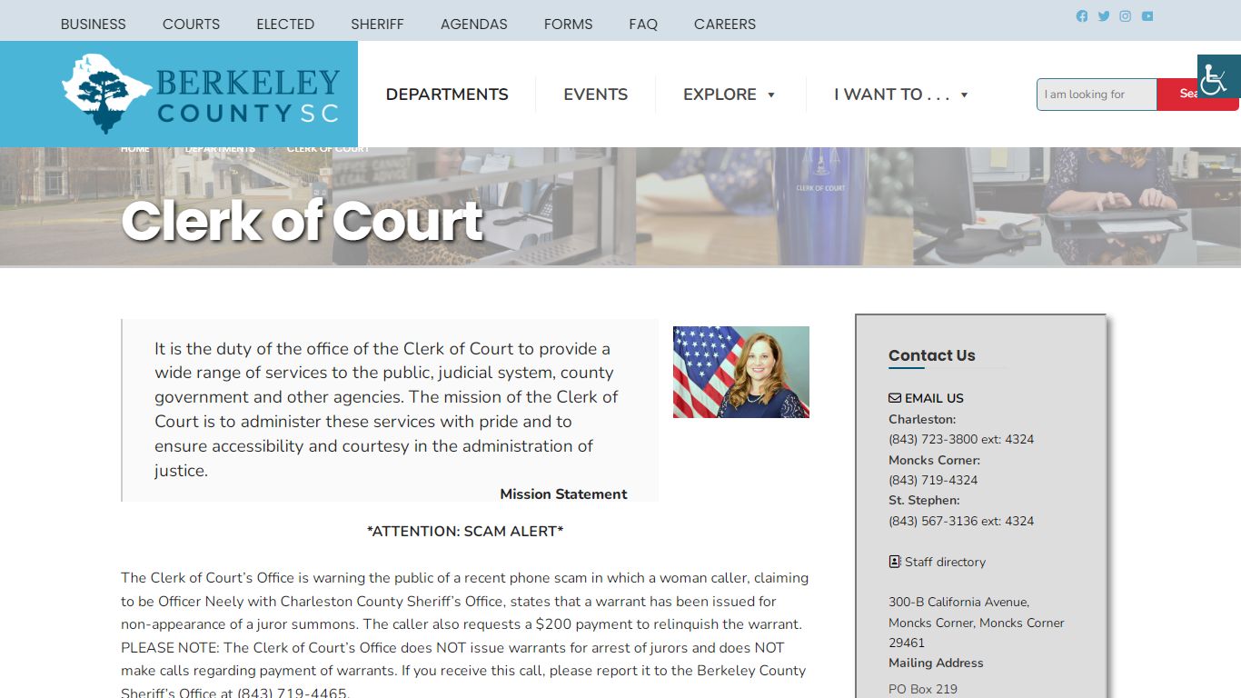 Clerk of Court – Berkeley County Website